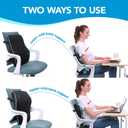 Lumbar Support Pillow for Office Chair, Office Home Essentials,Gifts for Mom,Dad, Back Support Pillow for Car, Chair Cushions,Back Pain Relief Improve Posture,Mesh Cover Double Adjustable Straps