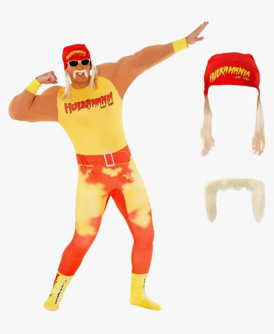 Morph Hulk Hogan Costume, Hulk Hogan Costume Adult, WWE Hulk Hogan Costume