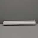 ChrisDowa Cordless Zebra Blinds for Windows, Dual Layer Free-Stop Light Filtering Window Roller Shades, Pull Down Privacy Zebra Shades for Home, Office, Bedroom, Door (23" W x 72" H, White)