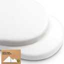 2Pack Organic Bassinet Sheets for Girls, Boys  100% Cotton Bassinet Mattress Sheets Compatible with Halo Bassinest Swivel Sleeper,Graco,Baby Delight,Chicco,Unisex Fitted Bassinet Sheets(Soft White)