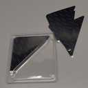 Rabenda 12 Pcs Rug Tape, Non Slip Rug Pads Grippers for Hardwood Floors and Tiles, Reusable Carpet Tape for Area Rugs, Double-Sided Adhesive Rug Stickers Keep Corners Flat (Black)