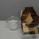 Vaguelly Glass Pot cooking Pot 1500ml Glass Saucepan with Cover for Noodle Milk Soup, for Microwave and Stovetop