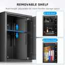 Bonsaii Large Safe Box 1.8 Cubic Feet with Digital Lock, Steel Security Safe Box with Removable Shelf for Home, Office, Cash, Valuables, Jewelry, 14.2" x 12.99" x 19.7"