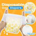 Pet Soft Disposable Dog Diapers Female, Pull Up Doggie Diapers for Female Dogs, 360Stretchy Waist Puppy Diapers, Super Absorbent Doggy Diaper Leak Proof Design for Dogs in Heat (Medium, Count, 20.0)