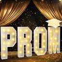 Colingmill Graduation Decorations 2026, 2.4 ft Prom Marquee Letter Sign Large Prom Letters with Light Graduation Decorations Class of 2026 Congrats Party Supplies for Preschool High School(Warm White)