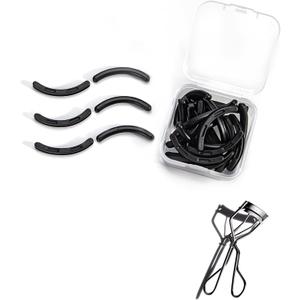 2 x Eyelash Curler Refills Compatible with shu uemura,Eyelash Curler Pads 24PCS,Silicone Lash Curler Refill Pads Compatible with shu uemura (Black)