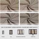 100% Blackout Curtains 2 Panels Set, Linen Curtains for Living Room, Black Out Thermal Insulated Grommet Drapes Bedroom Luxury Decor Privacy(52W 84L inch, Linen)