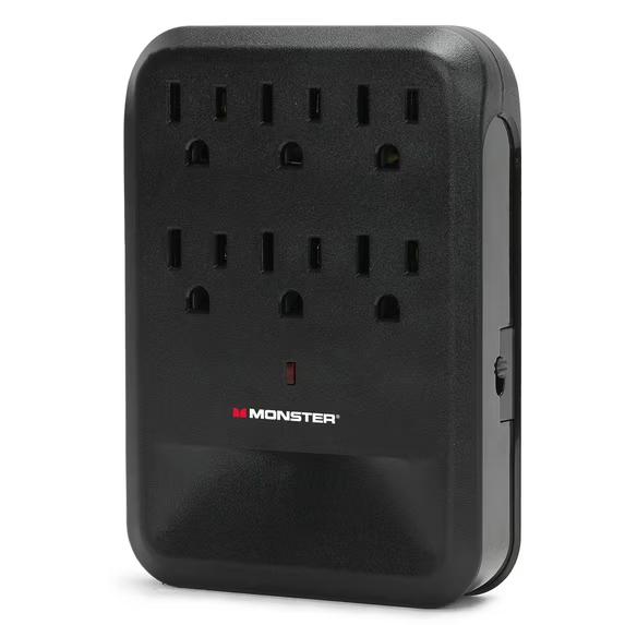 DI MONSTER 6AC WALL CHARGER+NIGHTLIGHT