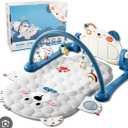 Lauon Baby Play Mat Bear Style 500,000 Tolerance Kick and Double Side Play Piano Upgraded Thicken Activity Mat Develop Neck Strength Baby Play Gym Keep Baby Occupied Gyms & Playmats Tummy Time Toys