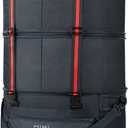 mixi Travel Bag with Wheels Expandable Foldable Luggage Bag Collapsible Rolling Travel Bag Duffel Bag Large Capacity Suitcase for Men Women, Dark Gray