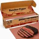 PerkHomy Pink Butcher Paper Roll 24" x 2400" (200') with Upgraded Packaging for Smoker BBQ Grilling Smoking Meat Unbleached Uncoated Unwaxed
