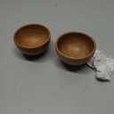 Set of 6 Acacia wood small bowls, 4 fl oz 3.2 * 2 inches | Hand carved small dipping bowls for sauce, salsa. Little bowls for ingredient prep, spices | Charcuterie boards accessories
