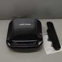 George Foreman 4Serving Removable Plate Electric Grill and Panini Press, George Tough NonStick Coating, Drip Tray Catches Grease, Black