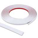 Lunghaa Peel and Stick Shiny White Finish Molding Trim, 393.7" x 0.31" Flexible Decoration Strip for Wall, Tile Edge, Mirror, Cabinet, Furniture and DIY Home Decor