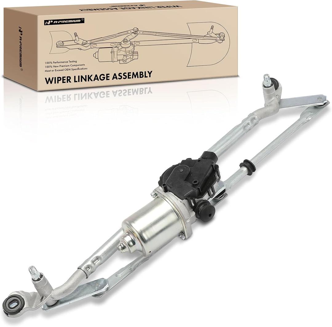 A-Premium Front Windshield Wiper Motor and Linkage Assembly