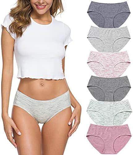 Wealurre Cotton Bikini Women's Breathable Panties Seamless Comfort Underwear M