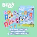 Bluey 5-in-1 Card Game Set, Jumbo-Sized 53-Deck Toddler Game, Multi-Color Interactive Play Card Games for Kids of Ages 3+