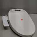 Electric Smart Toilet Seat Bidet with Slow Close Lid Cover, Instant Heated Seat, LCD, Adjustable Water Pressure & Temperature, Dual Positions, Self-Cleaning Nozzle, Night Light- Round