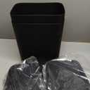 2 Pack 2.7 Gal Bathroom Trash Can with Lid, Automatic Trash Can Small Smart Garbage Can Touchless, Slim Motion Sensor Waterproof Plastic Trash Bins for Bedroom Office Kitchen Toilet Black