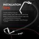 A-Premium A/C Suction Hose & Discharge Line Hose Assembly Compatible with Ford F-150/Bronco 1994-1996, F-250/F-350 1994-1997, 5.0L 5.8L, OHV, Petrol