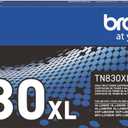 Brother Genuine TN830XL Black High Yield Printer Toner Cartridge - Print up to 3,000 Pages(1)