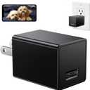 Hidden Spy Camera for Home Use, Mini Security Wireless WiFi Camera-USB Charger Camera - HD Nanny Cam,Indoor Nanny Cam for Baby, Pets, Motion Detection Alert(Video Only)