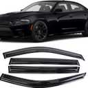 Window Visors Rain Guards Deflector 4 Piece Set for 2011-2021 Dodge Charger 94313
