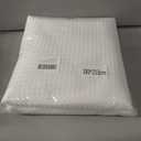 meioro White Shower Curtain, Waffle Weave 256GSM Heavy Duty Textured Fabric Shower Curtains for Bathroom Hotel Spa, Luxury Weighted Polyester Cloth Bath Curtain Set with 12 Hooks, 72Wx84H