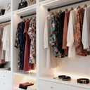 No Drilling Closet Rods for Hanging Clothes, Non Slip Tension Rod with Heavy Duty Clothes Hanging Rod, 17-28 Inches Adjustable Spring Closet Rod for Closet Wardrobe Bathroom Laundry RV, Black