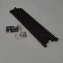 Bronze Curtain Rods for Windows 30 to 88 Inches with Brackets, Decorative 5/8 Inch Diameter Single Window Curtain Rod Set for Room Divider, Bedroom, Living room, Kitchen, Bathroom