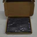 8pcs Rubber 2x4 Wood Post End Cap Rectangle Furniture Leg Caps Black Chair Table Leg Covers(1.5" x 3.5"), End Covers for Lumber Fit (1-1/2" x 3-1/2") 2x4, Anti- Scratches and No Noise