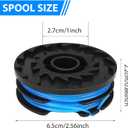 30ft 0.065" 88512 Dual Trimmer Line Compatible with Toro 51480 Electric String Trimmer 4 Pack