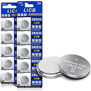 LiCB 10 Pack CR2032 3V Lithium Battery CR 2032