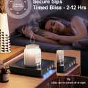 Mug Warmer - 36W Coffee Mug Warmer for Desk with Temperature Display, 2-12Hrs Auto Shut Off, Smart Candle Warmer - Ideal Coffee Gifts Accessories Keep Beverages Coffee Warmer (Black)