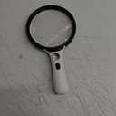 Magnifying Glass with Light Large 5" Lens, 20X 30X Handheld Illuminated Lighted Magnifier 24LED 1UV Light for Seniors, Reading, Coins, Jewelry, Close Work