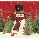 Artoid Mode Xmas Tree Truck Snowman Christmas Kitchen Towels Dish Towels, 18x26 Inch Holiday Bird Hello Winter Decoration Hand Towels Set of 2
