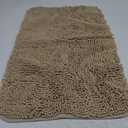 OLANLY Bathroom Rugs 30x20, Extra Soft Absorbent Chenille Bath Rugs, Rubber Backing Quick Dry, Machine Washable Bath Mats for Bathroom Floor, Tub and Shower, Home Decor Accessories, Beige