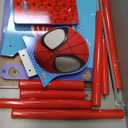 Delta Children Marvel Spidey and His Amazing Friends 3-Piece Toddler Playroom Set  Includes Table, Chair and Toy Box, Blue/Red