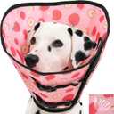 Avont 2026 Upgraded Dog Recovery Collar, Breathable Mesh Elizabethan Collar Soft Dog Cone Alternative After Surgery to Stop Licking, Foldable/Adjustable/Secure-Fit for Medium Dogs, Apple (M)