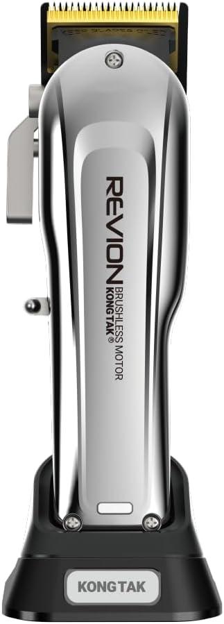 REVION Professional Hair Clipper with Digital Brushless Motor and FAPER DLC Blade