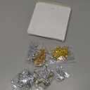 Geosar 60 Pcs Iron on Star Patches Star Shaped Rhinestone Appliques Adhesive Glitter Patches Rhinestone Appliques Embellishments for DIY Graduation Wedding Party(Gold, Silver)