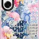 for Samsung Galaxy S23 Ultra Case, Coastal Romantic Y2K Design with Military-Grade Drop Protection, Romantic Ocean Theme Ocean Theme TPU Cover with 1.5mm Camera Protection for Girls