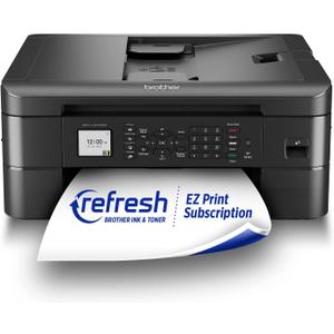 Brother MFC-J1010DW Wireless Color Inkjet All-in-One Printer, Duplex Printing, Mobile & Cloud Print, Compact Design, 1.8" Color Display, Works with Alexa