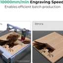Creality Falcon 10W Laser Engraver Machine, 0.06mm High Precision Laser Engraving Machine 72W Laser Cutter and Engraver Machine for Wood Metal Acrylic Leather, 15.7"16.3" Workspace