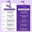 Pedal Resistance Band with Handle, 2026 New Upgraded 8-Tube 3-in-1 Multi-Function Foot Pedal Puller for Back Stretch & Chest Expand, Portable Latex Fitness with 4 Extra Replacement Tubes