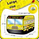 Pop Up Play Tent for Kids Aged 3-5 Years Old Boys and Girls : School Bus Tent Playhouse Toy Play Tents for Toddlers 3-5 Kids Tent Indoor Outdoor Playhouse Toys for 3 + Year Old, School Bus, 44.1 X 27.5 X 27.5 Inches