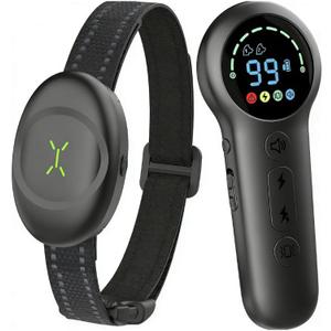 Dog Shock Collar with Soft Neoprene Padded - 4 Training Modes E Collar with 1600FT Remote Control for 5120 lbs Large Medium Small Dogs, IPX7 Waterproof, Pet Collar Accessories, Black