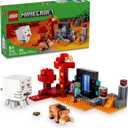 LEGO Minecraft The Nether Portal Ambush Adventure Set, Building Toy for Kids with Action Figures and Battle Scenes, Minecraft Toy for Boys, Girls and Gamers Ages 8 and Up, 21255