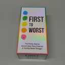 FIRST TO WORST Party Game - The Card Game About How Your Friends and Family Rank Things - White Elephant Gifts, Stocking Stuffers and Board Games Night with Friends with Polarizing Priorities