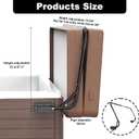 Spa Cover Lift Top Mount Spa & Hot Tub Cover Lift Removal System Fit for Most Spa & Hot Tubs, 96 inches x 96 inches